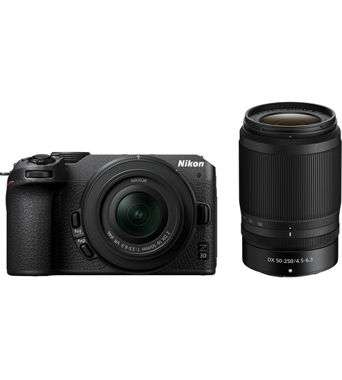 Nikon Z30 Mirrorless Camera with 16-50mm + 50-250mm Lens ( Promo Cashback Rp. 1.700.000 Periode 01 s/d 31 Mei 2025)